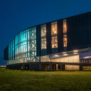 Lumcon Blue Works - Houma Maritime Campus Nighttime
